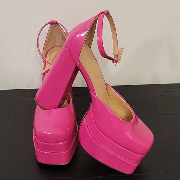BRAND NEW CHASE +CHLOE WOLFE BLOCK  HIGH HEEL PLATFORM PUMP R2 - Picture 14 of 16